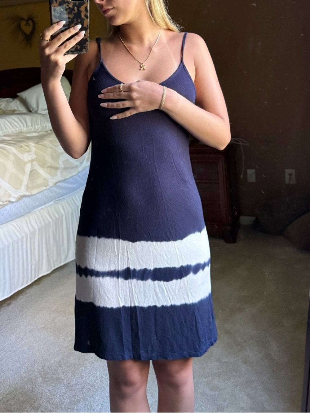 Heart Hips Navy Slip Skirt with Satin Finish